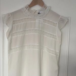 New Sandro Blouse with Lace